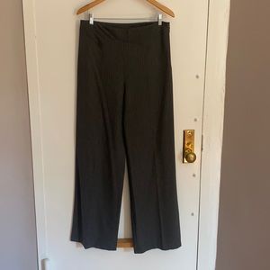 Soft gray pinstripe flannel trousers